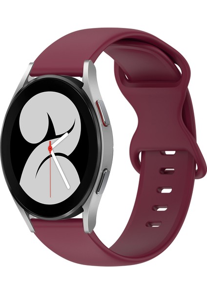 Samsung Galaxy Watch 4 40MM Bordo Için Silikon Watch Band (Yurt Dışından)