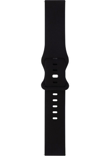 Samsung Galaxy Watch Için 46MM Silikon Kayış Siyah (Yurt Dışından)