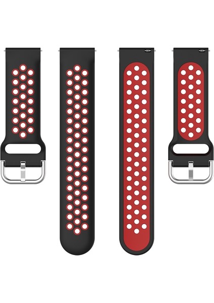 Samsung Galaxy Watch 46MM / Gear S3 Siyah Kırmızı Için Kayış (Yurt Dışından) fırsatları
