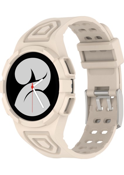 Samsung Galaxy Watch4 40MM Fildişi Beyazı Için Silikon Saat Bandı (Yurt Dışından)