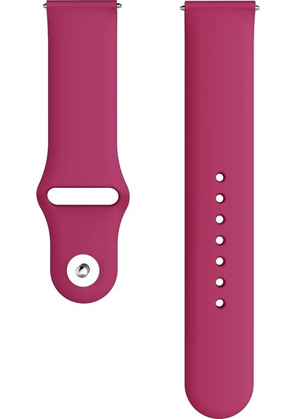 Samsung Galaxy Watch Active2 Için Bluetooth Sürümü 40MM Akıllı Saat Düz Renk Silikon Watch Band Şarap Kırmızı (Yurt Dışından) fiyatları