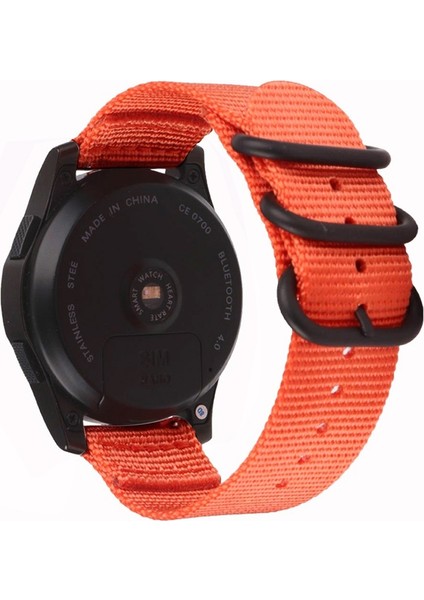 Naylon Üç Halkalı Kayış For Galaxy Watch Active 2 20MM Samsung Galaxy Watch Active 2 20MM / Gear S3 Turuncu (Yurt Dışından) modelleri
