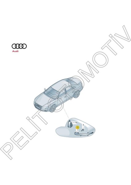 Audi A8 A8Q Sağ Ayna Sinyali 4H0949102A Oem (2014 – 2017) fiyatları