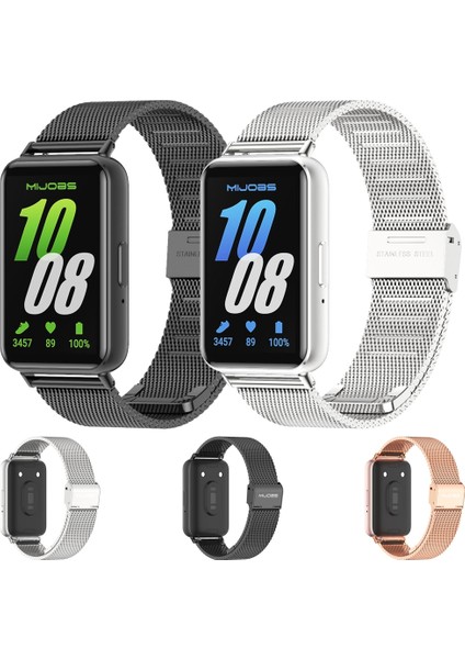 Samsung Galaxy Fit 3 Gümüş Için Milan Toka Metal Kayış (Yurt Dışından) fiyatları