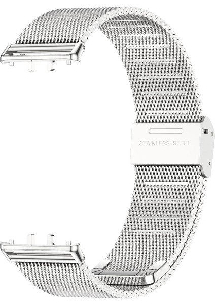 Samsung Galaxy Fit 3 Gümüş Için Milan Toka Metal Kayış (Yurt Dışından) modelleri