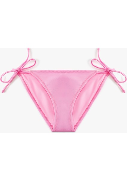 Astarlı Parlak Yanları Bağlamalı Ipli Bikini Altı