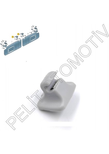 Tiguan Güneşlik Klips 1K0857561B Gri (2008-2018)