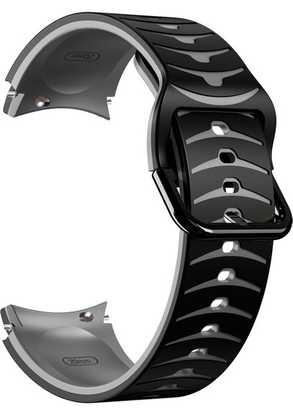 Samsung Galaxy Watch 5 Pro 45MM Siyah+Gri Için Silikon Watch Band (Yurt Dışından) fiyatları