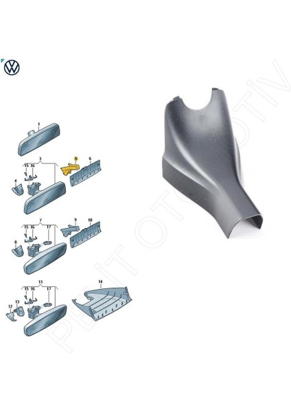 Seat Taracco Iç Dikiz Ayna Kapağı 5NA857593 9b9 (2019-2024) modelleri