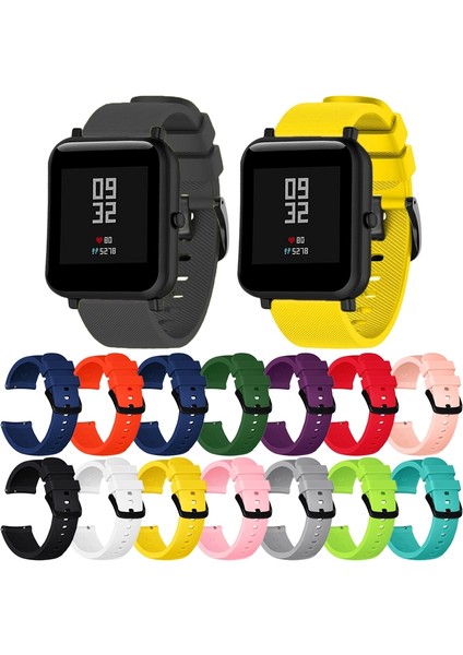 20MM Huami Amazfit Gts / Samsung Galaxy Izle Aktif 2 / Dişli Spor Silikon Watch Band Çim Yeşili (Yurt Dışından) modelleri