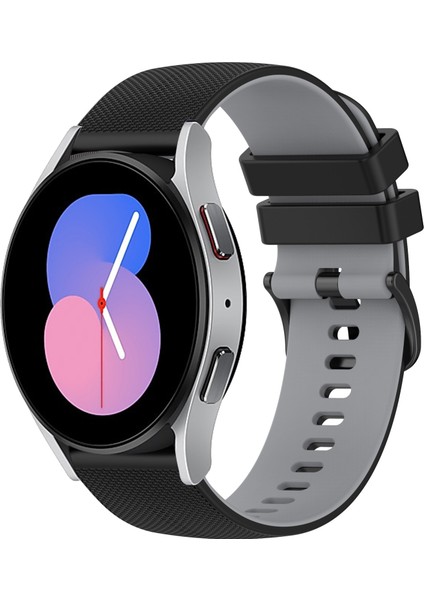 Samsung Galaxy Watch 42MM Siyah+Gri Için Silikon Watch Band (Yurt Dışından)