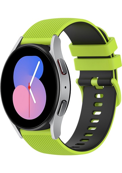 Samsung Galaxy Watch 42MM Limon Yeşili+Siyah Için Silikon Watch Band (Yurt Dışından)