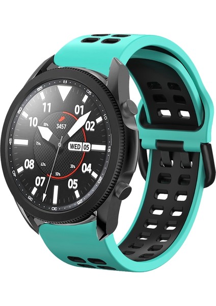 Samsung Galaxy Watch 5 Pro 45MM Su Ördeği+Siyah Için Silikon Watch Band (Yurt Dışından)