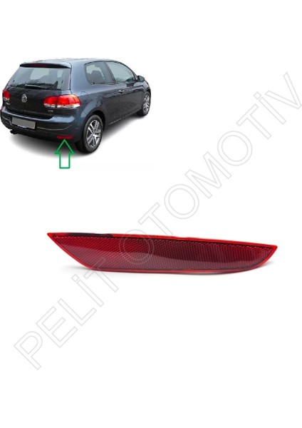 Golf 6 Arka Tampon Reflektörü Sağ 5K0945106G (2009-2013)