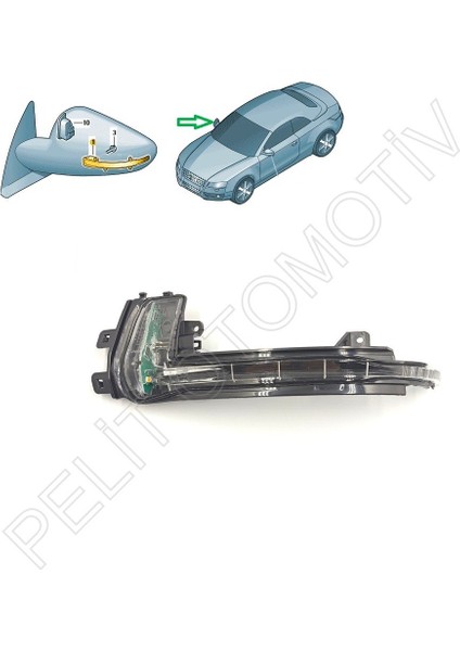 Audi A5 Ayna Sinyali Sol 8K0949101D (2010-2016)