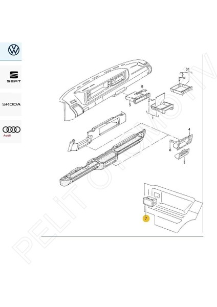 Golf Jetta Passat Scirocco Transporter Küllük 861857405 811857405