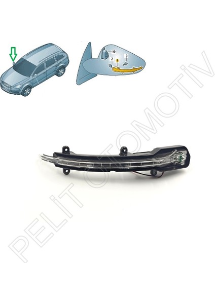 Audi Q5 Sportback Ayna Sinyali Sol 4L0949102C (2009-2017)
