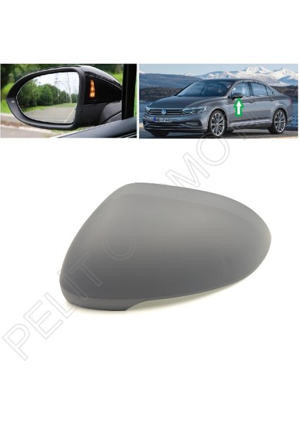 Passat B8 Ayna Kapağı Sol Çevre Aydınlatma Delikli 3G0857537J (Astarlı)