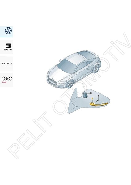 Audi Rs6 Rs7 Ayna Sinyali Sol 4N1949101 (2019-2024) indirimleri