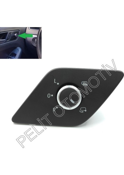 Jetta Ayna Ayar Düğmesi Katlanabilir 5C7959565 5C7959565N