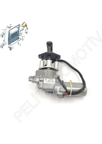 Transporter Sağ Sürgülü Kapı Motoru 7E0843766B (2003-2019)