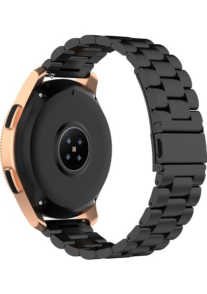 Huami Gts/galaxy Watch 42/40/44 20MM 3 Boncuklu Paslanmaz Çelik Saat Bandı Siyah Için (Yurt Dışından) fırsatları