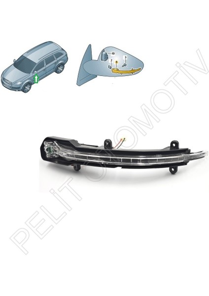 Audi Q7 Ayna Sinyali Sol 4L0949101C (2010-2015)