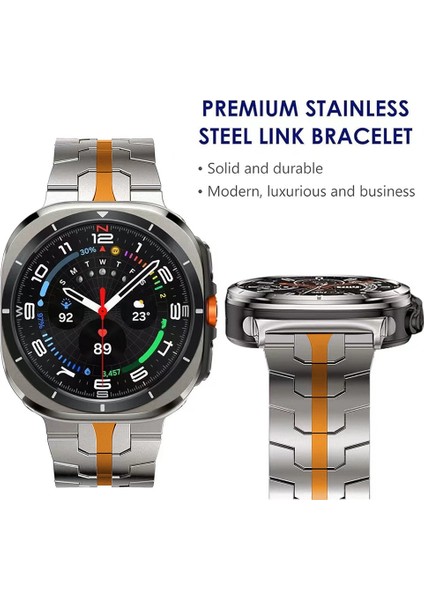 Samsung Galaxy Watch Ultra 47MM Titanyum Turuncu Için Titanyum Alaşımlı Kayış (Yurt Dışından) fiyatları
