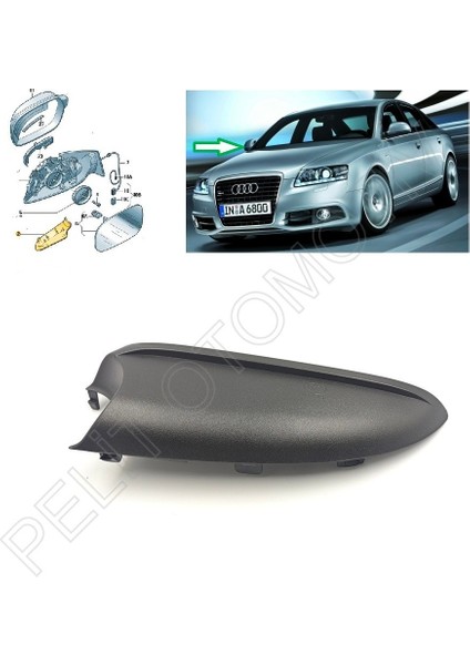 Audi A6 Ayna Alt Kapağı Sağ 8T0858524 01C (2008-2016)