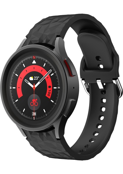 Samsung Galaxy Watch 5 / Watch 5 Pro Siyah Için Silikon Watch Band (Yurt Dışından)