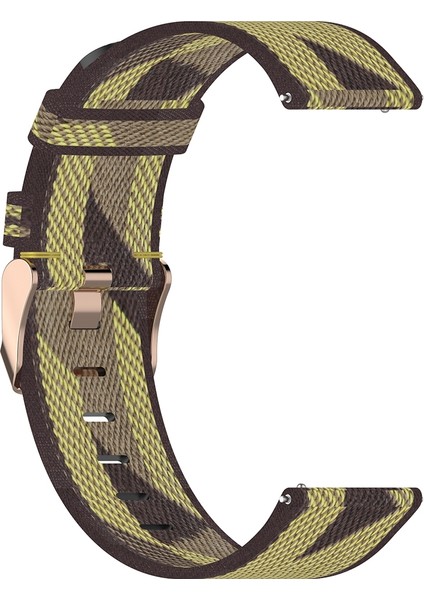 Galaxy Watch 42MM Için Örgü Naylon Bilek Kayışı, Galaxy Active / Active 2, Gear Sport, S2 Clic (Sarı) Sarı (Yurt Dışından)