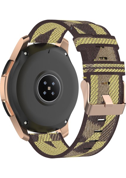 Galaxy Watch 42MM Için Örgü Naylon Bilek Kayışı, Galaxy Active / Active 2, Gear Sport, S2 Clic (Sarı) Sarı (Yurt Dışından)