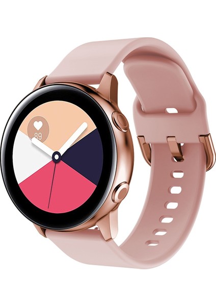 Galaxy Watch Aktif Pembe Için Ektropik Kaplama Tokalı Bilek Kayışı (Yurt Dışından)
