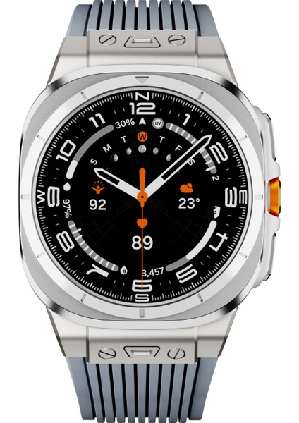 Samsung Galaxy Watch Ultra 47MM Gri Için Silikon Saat Kayışı (Yurt Dışından) fiyatları