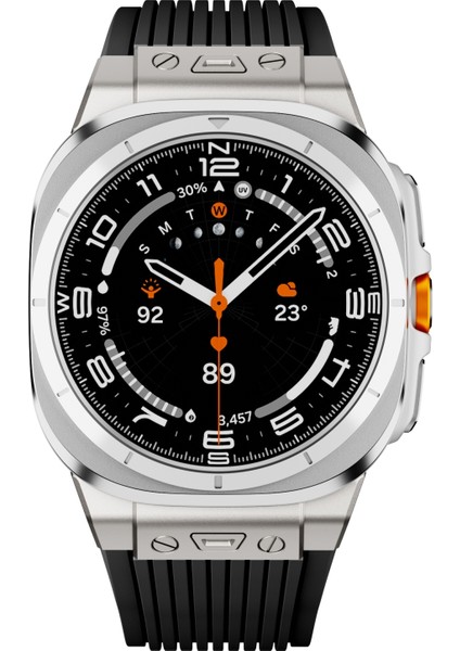 Samsung Galaxy Watch Ultra 47MM Siyah Için Silikon Saat Kayışı (Yurt Dışından) fiyatları