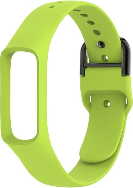 Galaxy Fit-E Yeşil Için Saf Renkli Silikon Bilek Kayışı Kordonlu Saat (Yurt Dışından)