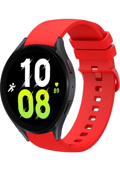 Samsung Galaxy Watch5 40MM Kırmızı Için Silikon Watch Band (Yurt Dışından)