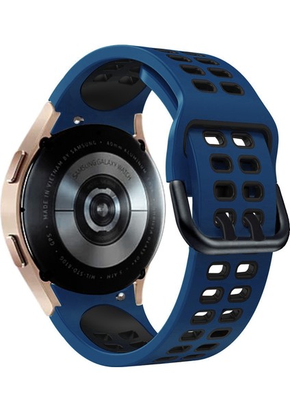 Silikon Watch Band Samsung Galaxy Watch 4 Için Clic 42MM Samsung Galaxy Watch 4 Classic Için 42MM Gece Mavisi + Siyah (Yurt Dışından) fiyatları