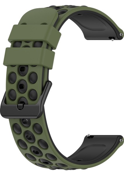 Samsung Gear S3 Frontier Için Iki Renkli Silikon Saat Bandı Ordu Yeşili + Siyah (Yurt Dışından) fiyatları