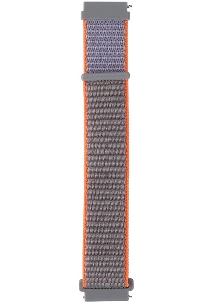 Samsung Galaxy Watch3 45MM Turuncu Için Naylon Kayış (Yurt Dışından)