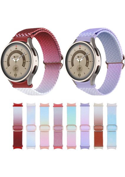 Samsung Galaxy Watch 5 / Watch 5 Pro Örgü Watch Band Pembe Yeşil Mavi Için (Yurt Dışından) fırsatları