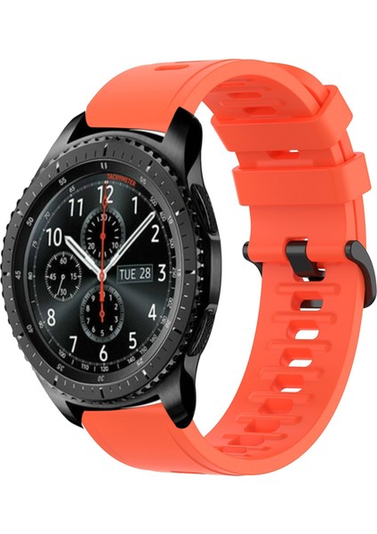 Samsung Gear S3 Frontier Kırmızı Için Yumuşak Silikon Watch Band (Yurt Dışından)