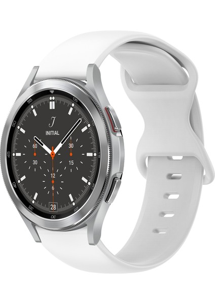 Samsung Galaxy Watch 4 Classic 46MM Beyaz Için Silikon Watch Band (Yurt Dışından)