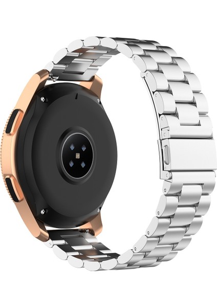 Huami Gts/galaxy Watch 42/40/44 20MM 3 Boncuklu Paslanmaz Çelik Saat Bandı Gümüş (Yurt Dışından) fırsatları