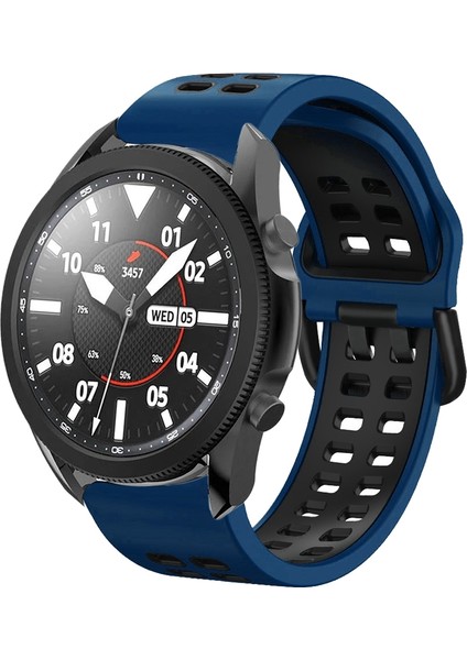 Samsung Galaxy Watch 5 Pro 45MM Gece Mavisi+Siyah Için Silikon Watch Band (Yurt Dışından)