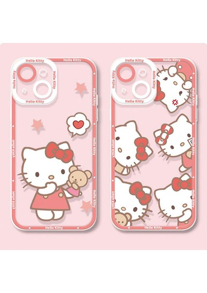 [2023NEW]HELLO Kitty Yumuşak Silikon Kılıf Samsung Galaxy A51 A71 A02S A03 A03S A11 A12 A20 A21S A22 A30 A31 A50 A70 Koruyucu Kapak (Yurt Dışından)