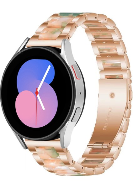 Galaxy Watch 5 40 / 44MM Rose Gold Yeşil Için Metal Watch Band (Yurt Dışından)