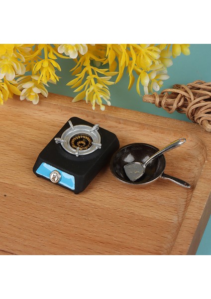 1/12 Dollhouse Minyatür Mutfak Oyuncakları Alaşım Soba Mutfak Eşyaları Kız Oyuncakları Çocuklar Için Cologo (Yurt Dışından)