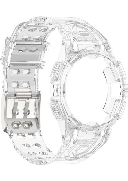 Samsung Galaxy Watch5 44MM Şeffaf Beyaz Için Silikon Watch Band (Yurt Dışından) modelleri