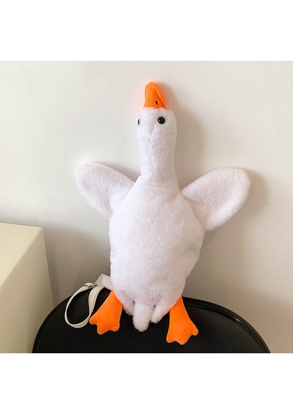 Sevimli Büyük Peluş Ördek Askılı Çanta Karikatür Hayvanlar Şekilli Omuz Çantaları Peluş Crossbody Çocuklar Kız Ler Için (Yurt Dışından)